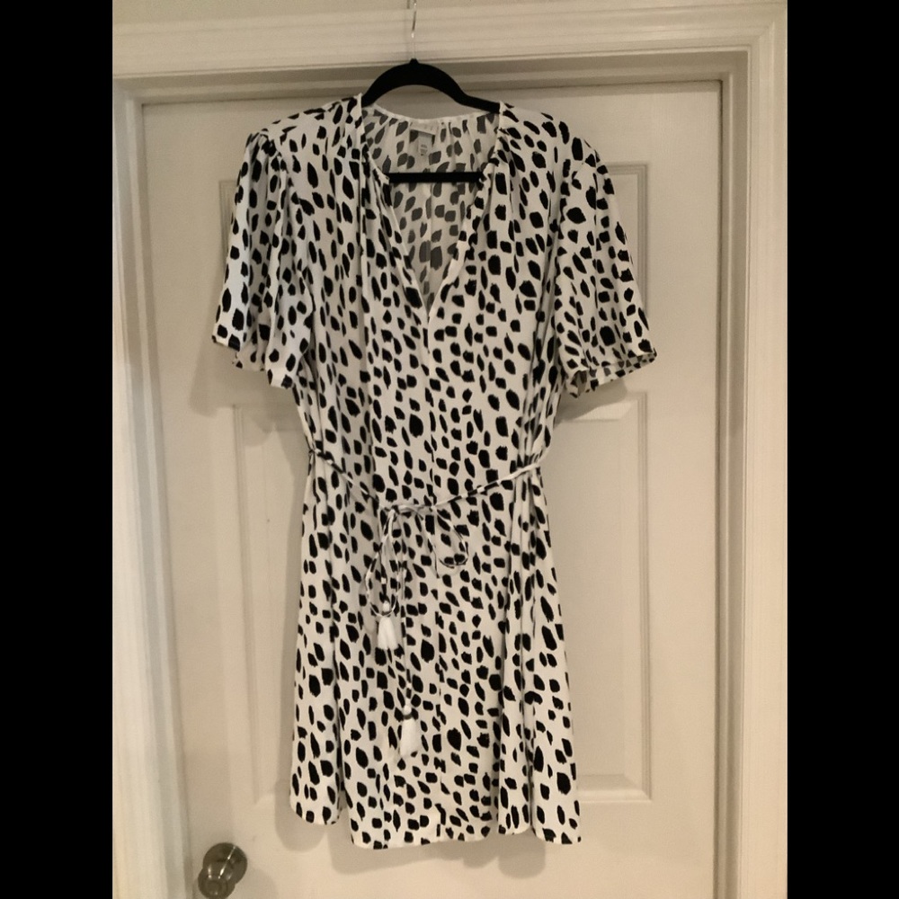 Black and White Short Dress